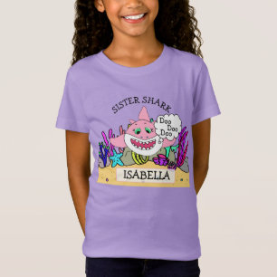Personalized Sister Shark Baby's T-Shirt