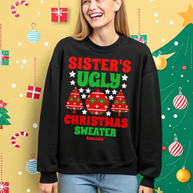 Personalized Sister's Ugly Christmas Sweater (Creator Uploaded)