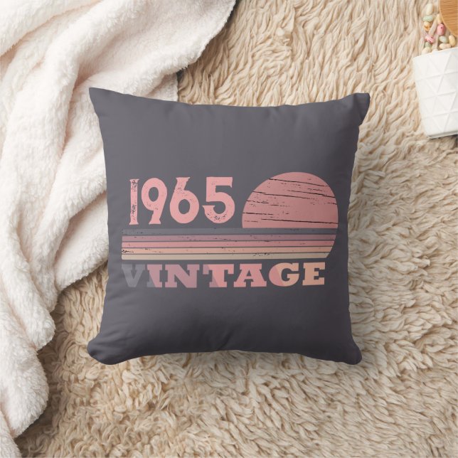 Personalized sixty vintage 60th birthday gift throw pillow (Blanket)