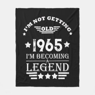 Personalized sixty vintage 60th birthday gifts fleece blanket