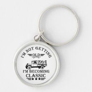Personalized sixty vintage 60th birthday gifts keychain