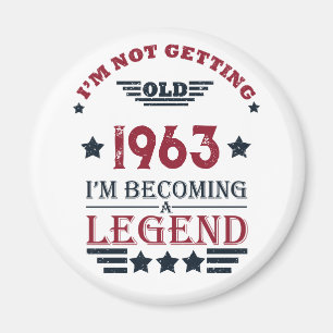 Personalized sixty vintage 60th birthday gifts magnet