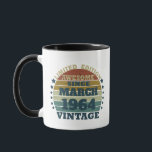 Personalized sixty vintage 60th birthday gifts  mug<br><div class="desc">Add some originality with this limited edition,  premium-quality,  and unique vintage-looking birthday graphic design featuring cool typography. It's a great gift idea for men,  women,  husbands,  wives,  girlfriends,  and boyfriends who will appreciate this one-of-a-kind piece of art. A fun and memorable holiday gift for your birthday celebration.</div>