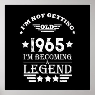 Personalized sixty vintage 60th birthday gifts poster