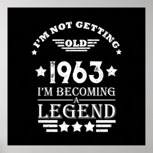 Personalized sixty vintage 60th birthday gifts poster