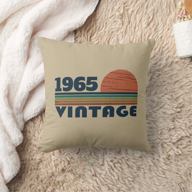 Personalized sixty vintage 60th birthday gifts throw pillow (Blanket)