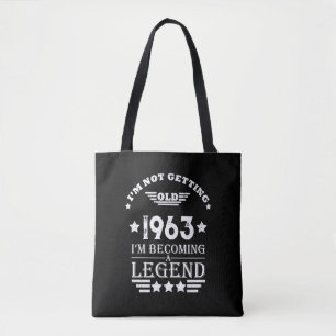 Personalized sixty vintage 60th birthday gifts tote bag