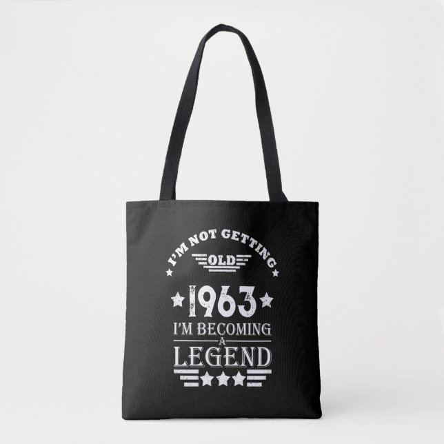 Personalized sixty vintage 60th birthday gifts tote bag (Front)
