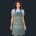 Personalized sixty vintage 60th birthday party apron<br><div class="desc">Make your birthday special with this unique design. Add a touch of sophisticated elegance to your birthday celebration with our exquisite, one-of-a-kind designs. These graphics bring sophistication and originality to any product, creating a memorable and stylish gift. They are perfect for those who appreciate a touch of timeless glamour on...</div>