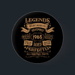 Personalized sixty vintage 60th birthday party button<br><div class="desc">Make your birthday special with this unique design. Add a touch of sophisticated elegance to your birthday celebration with our exquisite, one-of-a-kind designs. These graphics bring sophistication and originality to any product, creating a memorable and stylish gift. They are perfect for those who appreciate a touch of timeless glamour on...</div>