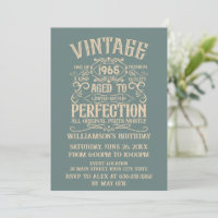 Personalized sixty vintage 60th birthday party