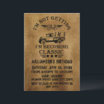 Personalized sixty vintage 60th birthday party invitation<br><div class="desc">You can add some originality to your wardrobe collection with this vintage classic birthday graphic design with awesome typography font lettering, It is a great gift for men, women, husbands, wife, girlfriend, and a boyfriend who will love this one-of-a-kind artwork. The best amazing and funny holiday present for your happy...</div>