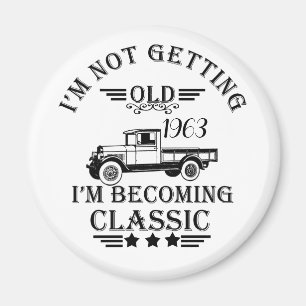 Personalized sixty vintage 60th birthday party magnet
