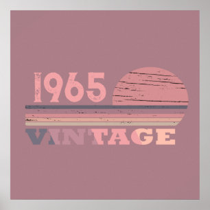 Personalized sixty vintage 60th birthday party poster