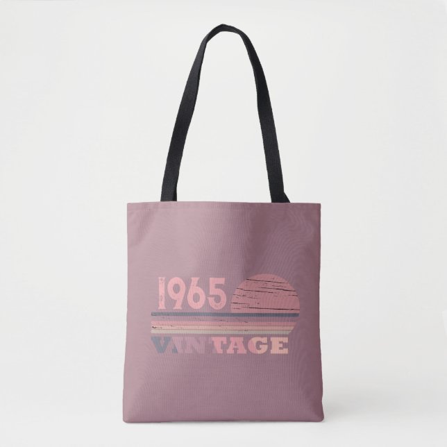 Personalized sixty vintage 60th birthday party tote bag (Front)