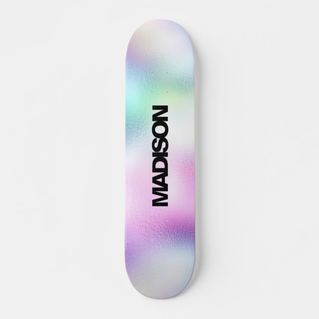 Personalized Skateboard Name Modern Cute (Front)