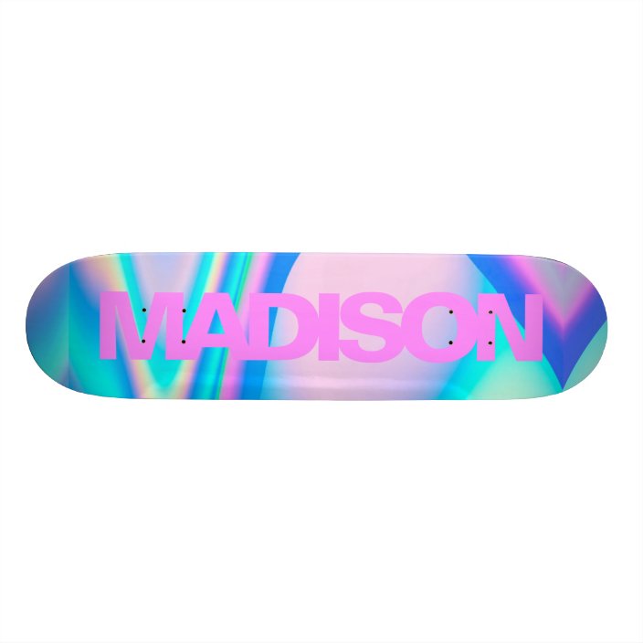Personalized Skateboard Name Pink Girly Modern