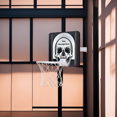 Personalized Skeleton Birthday Halloween Party Mini Basketball Hoop