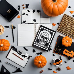 Personalized Skeleton Birthday Halloween Party Planner