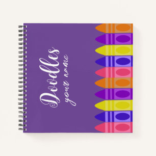 Personalized Sketch Book Doodles Notebook