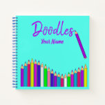 Personalized Sketch Book Doodles Notebook