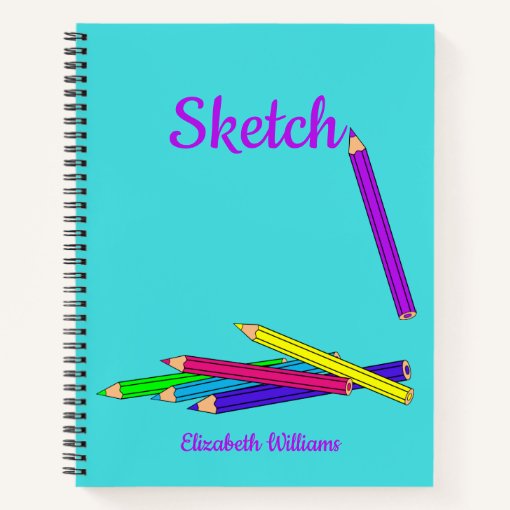 Personalized Sketch Notebook Zazzle