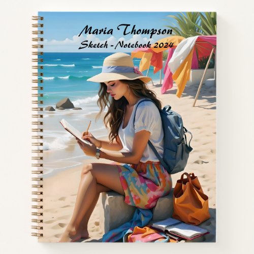 Personalized Sketch Travel Notebook Journal Diary