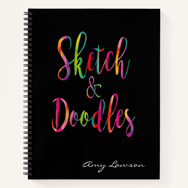 Personalized Sketchbook & Doodles Notebook (Front)