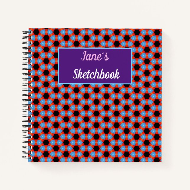Personalized Sketchbook Notebook (Front)