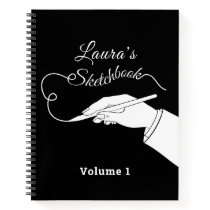 Personalized Sketchbook Notebook Personalized Sketchbook Notebook