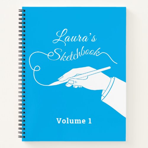 Personalized Sketchbook Notebook