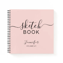 Personalized Sketchbook Your Name Elegant Script Notebook Personalized Sketchbook Your Name Elegant Script Notebook