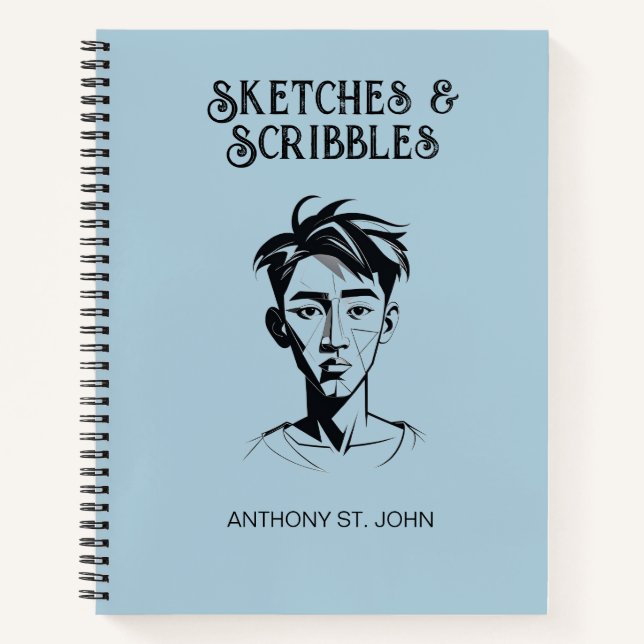 Personalized Sketches and Scribbles Notebook (Front)