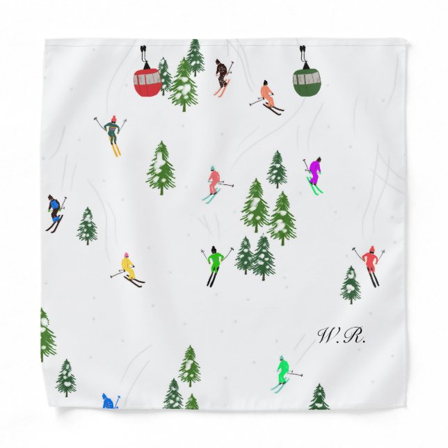  Personalized Ski Alpine Skiing | Skiers Bandana (Front)