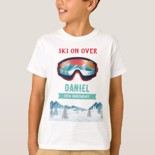Personalized Ski Snowboard T-Shirt