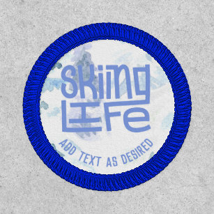 Personalized Skiing Life Patch