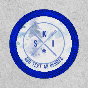 Personalized Skiing Ski On Compass Patch