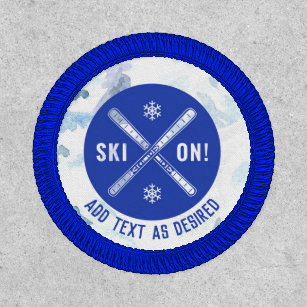 Personalized Skiing Ski On Patch