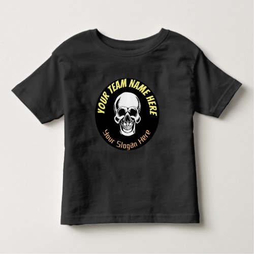 Personalized Skull Logo e_Sport Team Sign T_Shirt