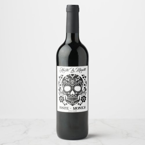 Personalized Skull Wine Labels