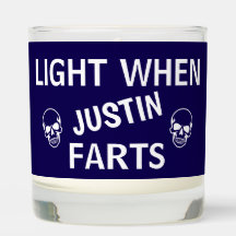 Personalized Skulls Light When "Name" Farts