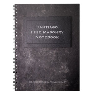 Personalized Slate and Stone Notebook