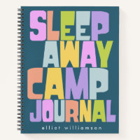 Personalized Sleepaway Summer Camp Camper's Notebook