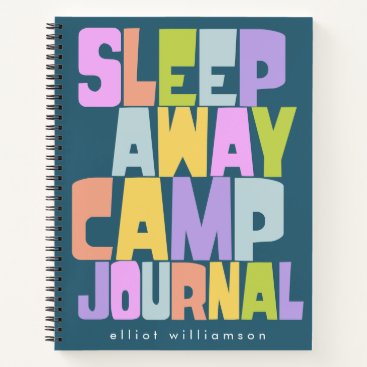 Personalized Sleepaway Summer Camp Camper's Notebook