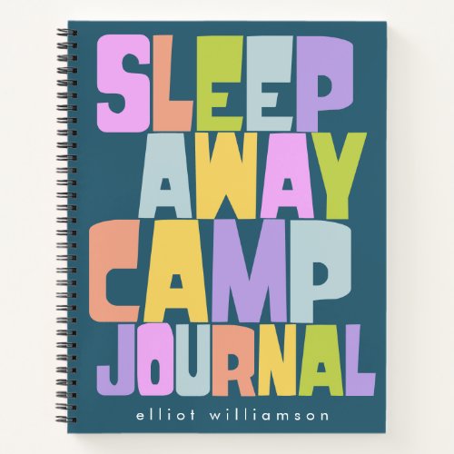 Personalized Sleepaway Summer Camp Campers Notebook