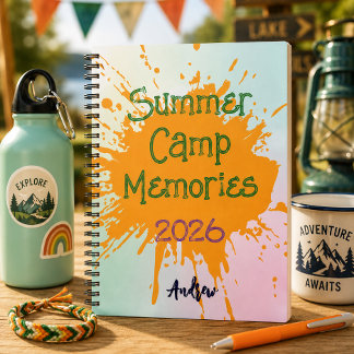 Personalized Sleepaway Summer Camp Camper's Notebook