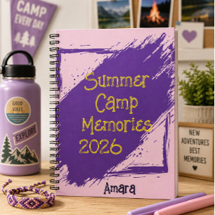 Personalized Sleepaway Summer Camp Camper's Notebook