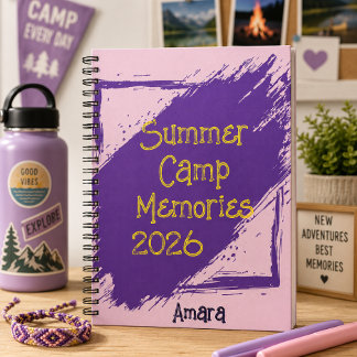Personalized Sleepaway Summer Camp Camper's Notebook