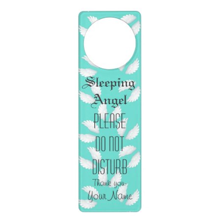 Personalized "sleeping Angel" Door Hanger