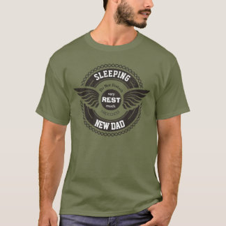 Personalized SLEEPING New Dad T-Shirt